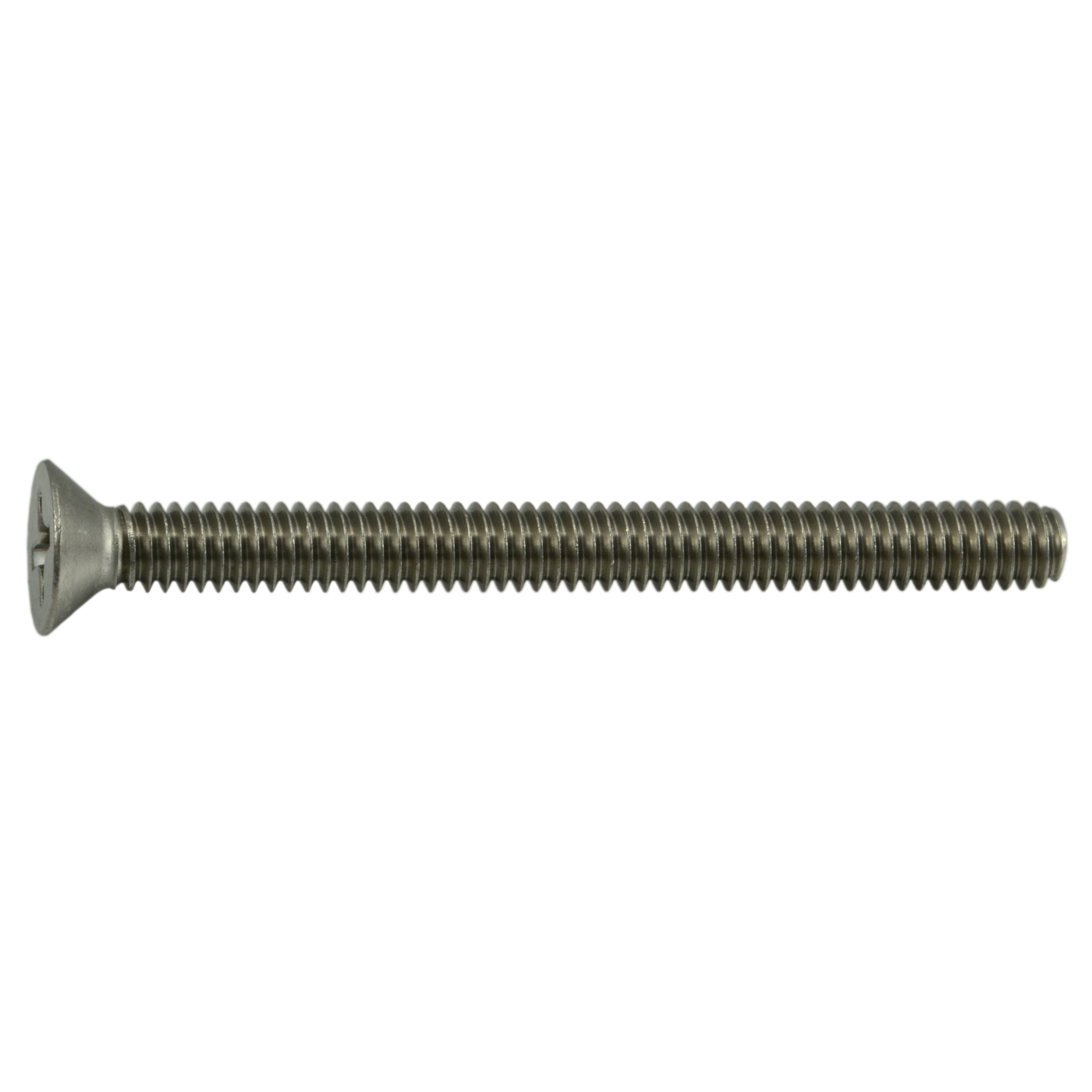 #12-24 x 2-1/2" 18-8 Stainless Phillips Flat Head Machine Screws (10 pcs.)