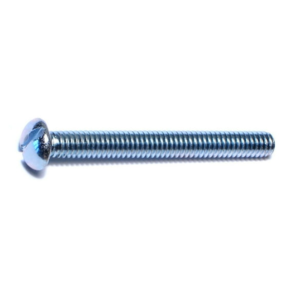 #12-24 x 2" Zinc Slotted Round Head Machine Screws (20 pcs.)