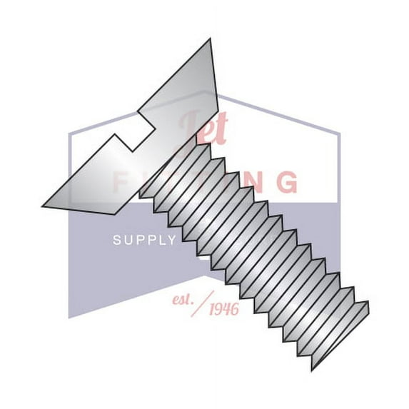 12-24 x 5/8" Machine Screws | Slotted | Flat Undercut Head | 18-8 Stainless Steel (Quantity: 2000)