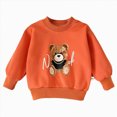 thumbnail image 1 of 12-24Months Toddler Girls Crewneck Sweatshirt Bear Applique, 1 of 9