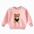 thumbnail image 1 of 12-24Months Toddler Girls Crewneck Sweatshirt Bear Applique, 1 of 9