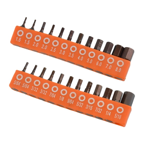 12/24Pcs 25mm Screwdriver Bit Set Hexagonal Head Drill Bit Set Drill Bit For Electric Screwdriver Hand Drills Tool Attachment