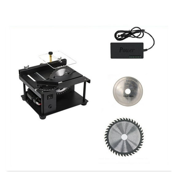 12-24V 200W Table Saw Mini Desktop Electric Saw Cutter Speed Angle Adjustable Blade Cutter for Wood Plastic Acrylic