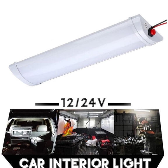 12/24V Car Interior Roof 72LED Ceiling Dome Light Truck Camper Reading Lamp