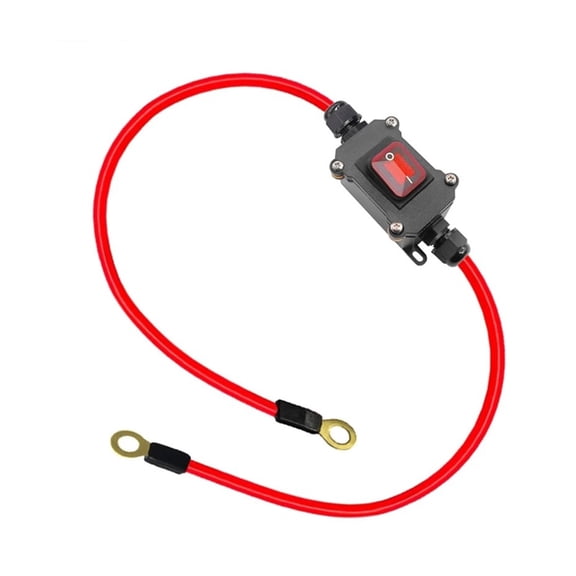 12-24V DPST Double Side Wiring Cable Switches Inline Wire Switches Universal for Motorcycle 30A Quick Connect/Disconnect