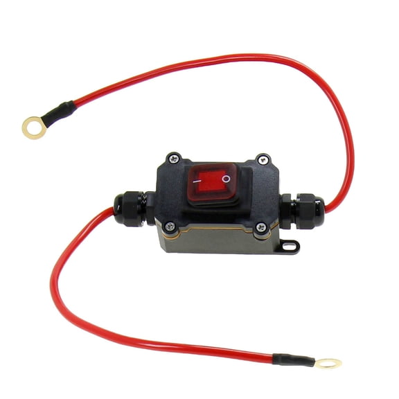 12-24V DPST Double Side Wiring Cable Switches Inline Wire Switches for Motorcycle Fast Connection/Disconnect