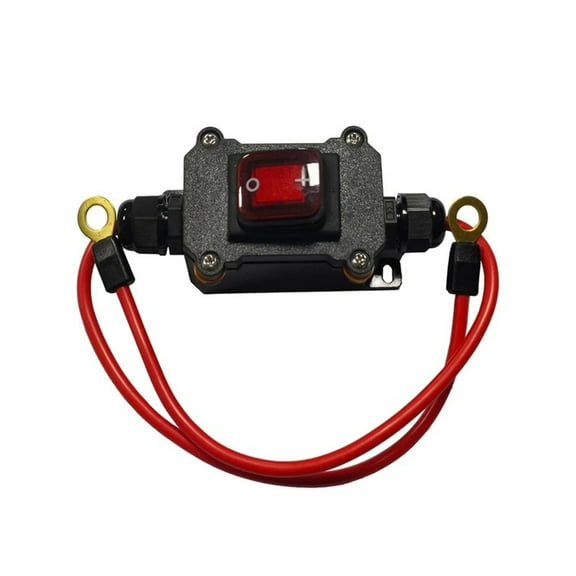 12-24V DPST Double Side Wiring Cable Switches Inline Wire Switches for Motorcycle Fast Connection/Disconnect