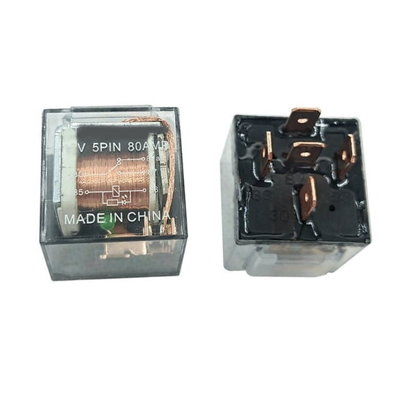 12/24V Dual Contacts 5Pin Automotive Waterproof Relay Electrical Connector Clear