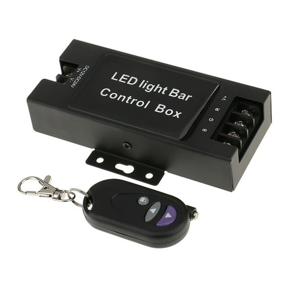 12-24V LED Light Bar Battery Control Box & Wireless Remote Car Work/Dome/Daytime Lamp 7 Mode
