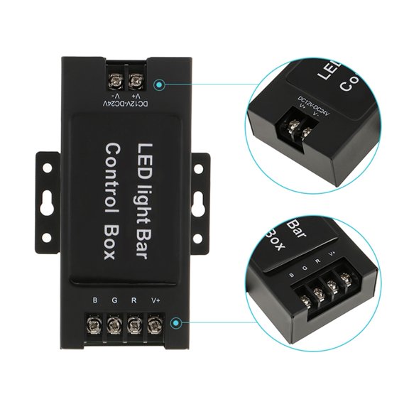 12-24V LED Light Bar Battery Control Box &amp; Wireless Remote ForCar Work/Dome/Daytime Lamp 7 Mode