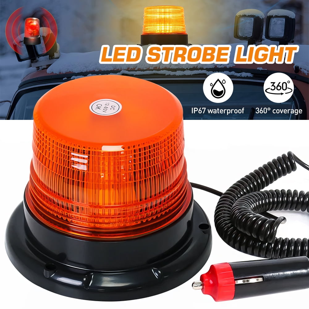 1224V LED Strobe Beacon Light, Warning Safety Flashing Lights with