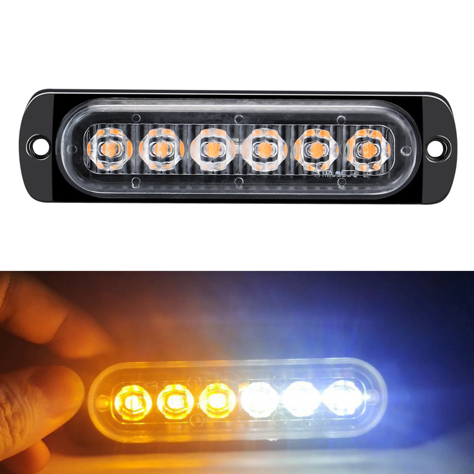 1224V LED Strobe Warning Lights Warning Emergency Flashing Lights