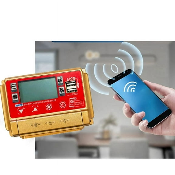 12/24V MPPT Solar Charge Controller Wifi Bluetooth Solar Panel Battery Smart Regulator 40A