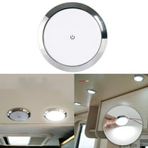 12/24V RV Marine Roof Light LED Ceiling Downlight Touch Switch Round Dome Lamp