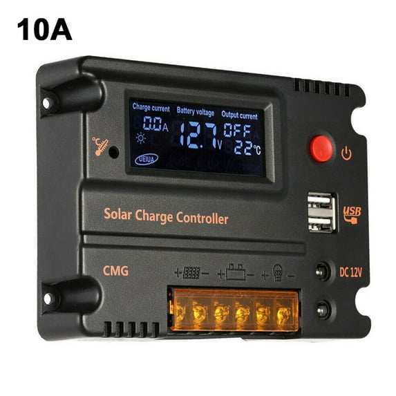 12/24V Solar Panel 10A/20A Cmg Wpc Solar Charge Controller Battery Regulator Usb 10A