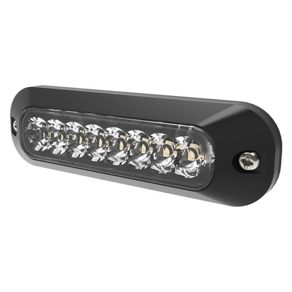 12-24VDC Bolt-on Mount Amber & White LED Strobe Light