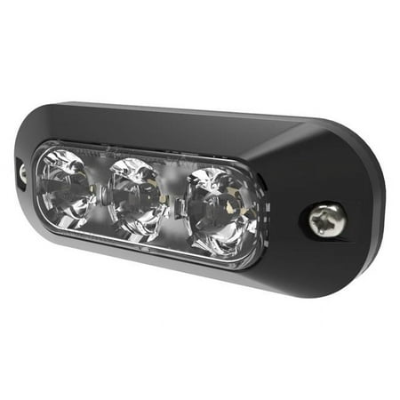 12-24VDC Directional Surface Mount 3 LED Strobe Light, Green
