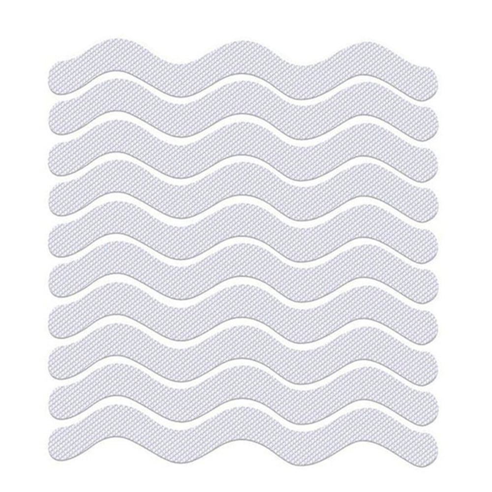 12/24pcs Anti Slip Strips S Waveshaped Bath Safety Strips for Bathroom
