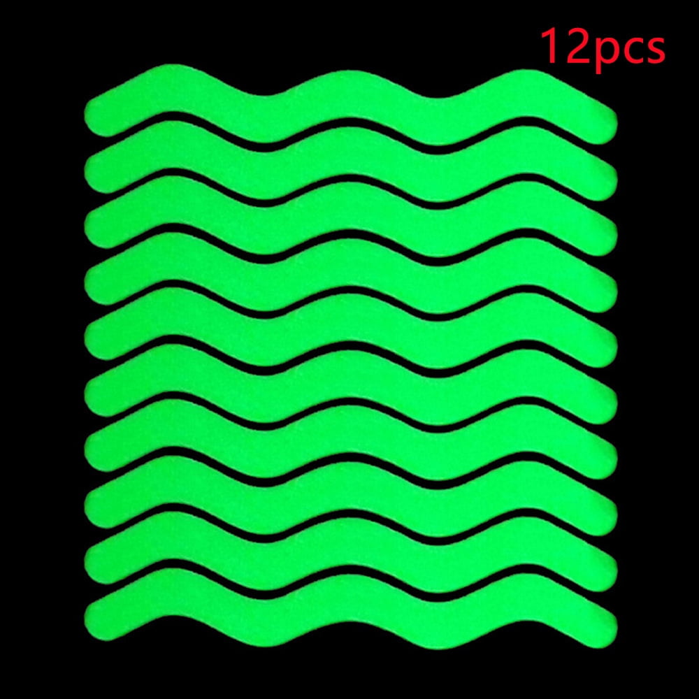 12/24pcs Anti Slip Strips S Waveshaped Bath Safety Strips for Bathroom