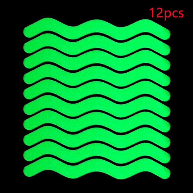 12/24pcs Anti Slip Strips S Waveshaped Bath Safety Strips for Bathroom Bathtub For Bathroom