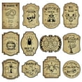 thumbnail image 1 of 12/24pcs Retro Halloween Wine Labels Witch Bottle Stickers Horror Gothic Vintage Potion Labels Decals Halloween Decoration 2024, 1 of 7