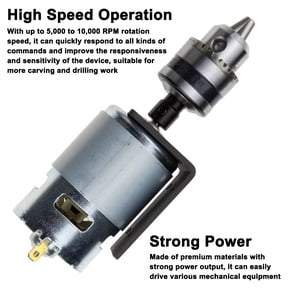 12-24vdc 12-24VDC 775 Motor  10000 RPM Ball Bearing Large Torque Electronic Component Motor High Power Low Noise Gear Motor Driver For Electrical Tools DIY