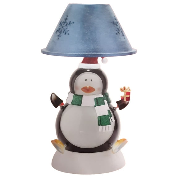12.25 Inch Christmas Holiday Penguin Table Lamp Light Up Base