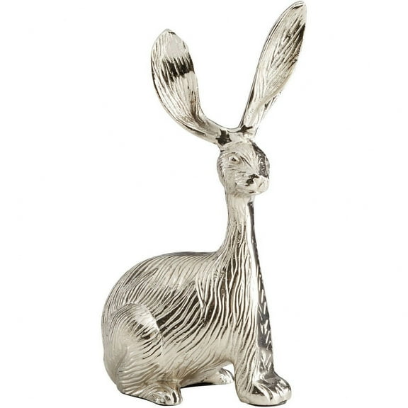 Cyan Design 08978 Perk Up Aluminum Rabbit Statue - Nickel