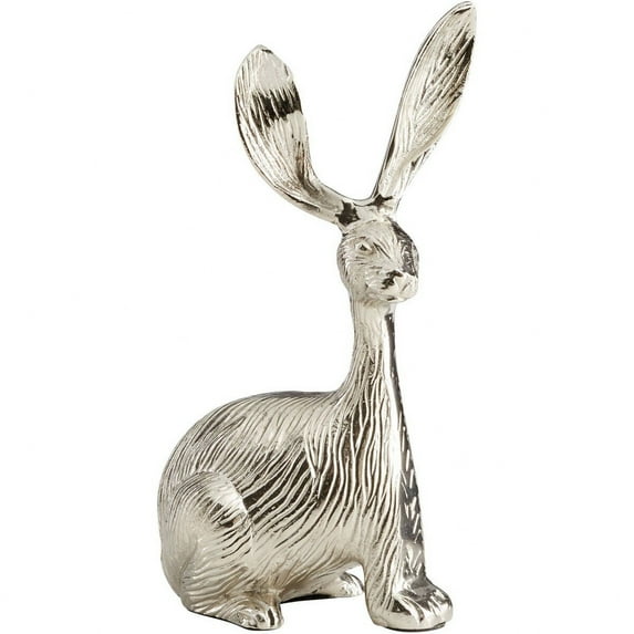 Cyan Design 08978 Perk Up Aluminum Rabbit Statue - Nickel