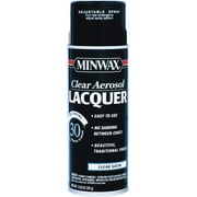 Minwax 12.25 Oz Clear Brushing Lacquer Spray Satin [Set of 6]   Interior & Exterior Use, Professional Finish