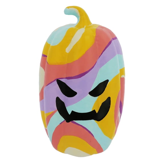 Ashland Paper Mache Jack-O'-Lantern Tabletop Decor Multicolor 12.25"
