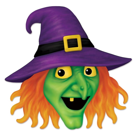 12.25"x12" Metal Embossed Witch Halloween Sign  Fun  Festive Wall Decor | TCT Crafts I MD1379A1