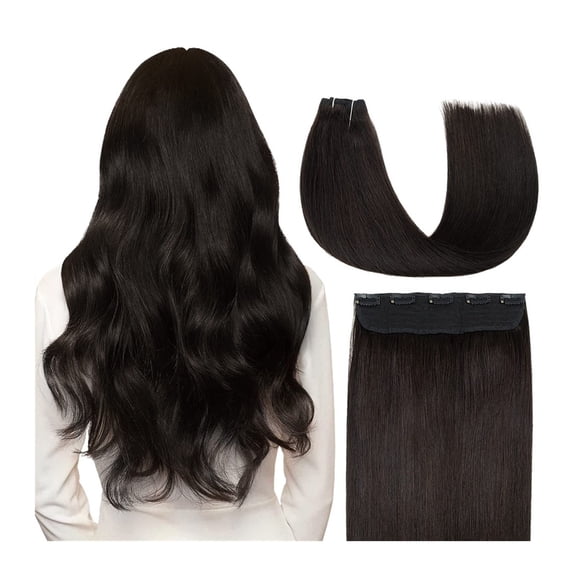 12-26 Inch Hair Clip in Hair Extensions Human Hair Double Weft Grade No Tangling No Shedding Remy Human Hair 1pcs 5 Clips Hair Real hair for Fashion Women