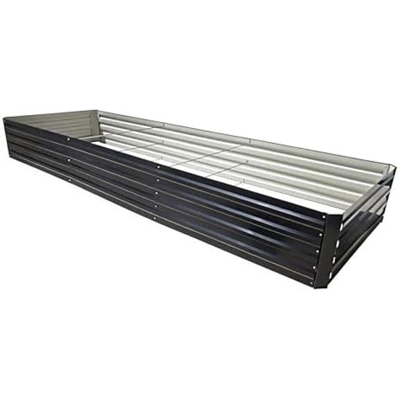 12.3 * 4 * 1.5FT Galvanized Raised Garden BedHorticultural Planting Box, Large DIY Planting Boxes, Large Metal Flowerpot Steel Kit$$Garden & Patio