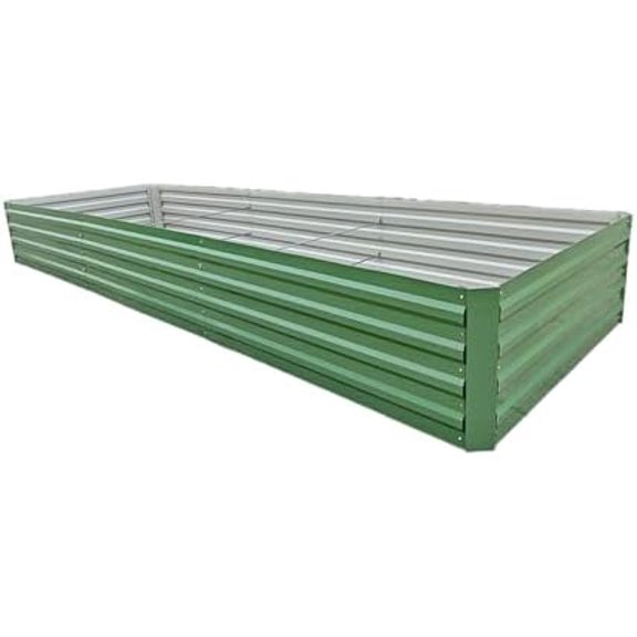 12.3 * 4 * 1.5FT Galvanized Raised Garden Bed,Horticultural Planting Box, Large DIY Planting Boxes, Large Metal Flowerpot Steel Kit$$Garden & Patio
