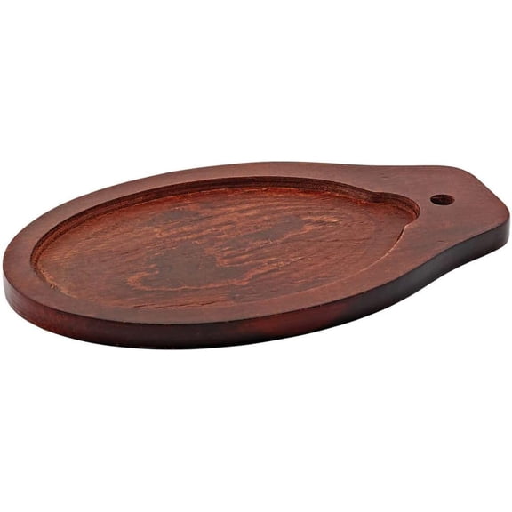 - 12-3/4" x 8" Fajita Server Wood Underliner- Fajita Plate Sizzler Pan Wooden Tray for Home Barbeque Kitchen Party Restaurant Catering Service