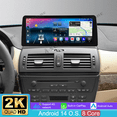 thumbnail image 1 of 12.3" HD 8-Core 4+64GB Car Radio Stereo for BMW X3 E83 2004-2010 with Apple CarPlay/Android Auto/4G LTE/GPS Navi/Wi-Fi/BT 5.0/SWC/Backup Camera, 1 of 19