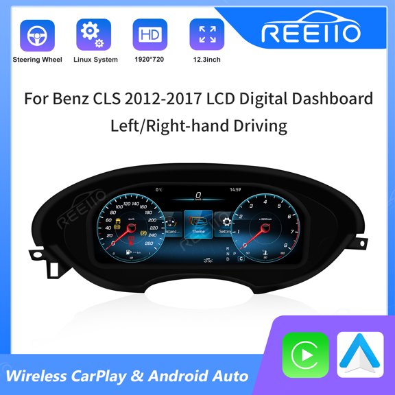 12.3 Inch Carplay Digital Dashboard Cluster For Benz GLS 2012-2017 LHD