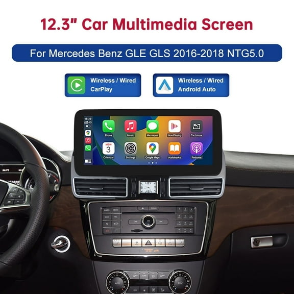 12.3 Inch TouchScreen Car Stereo for Mercedes-Benz GLE GLS NTG5.0/5.1/5.2 System Wireless Android Auto Carplay Car Multimedia Dispaly