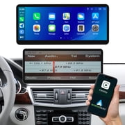 12.3 Inch Ultra Thin TouchScreen Car Stereo for Mercedes-Benz E Class W212 2012 2015 with NTG4.5 System Support Wireless Carplay,Android Auto,Mirrorlink,Siri,GPS,Rear Camera,Original Car Functions