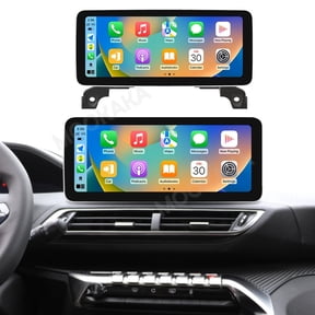 12.3" Smart Display Radio Audio Media Player for Peugeot 4008/5008 2017-2021 Models Universal Car Navigation GPS Upgrade Headunit Android Replacement HD Screen Carplay Receiver Accessories