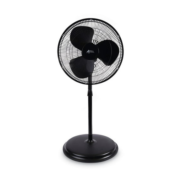 Alera 16" 3-Speed Oscillating Pedestal Stand Fan Metal Plastic Black FANP16B