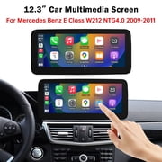 12.3 Touchscreen Car Stereo Receiver for Mercedes Benz E Class W212 with NTG4.0 System 2009-2011 Wireless Android Auto CarPlay with Bluetooth Mirrorlink Radio Navigation