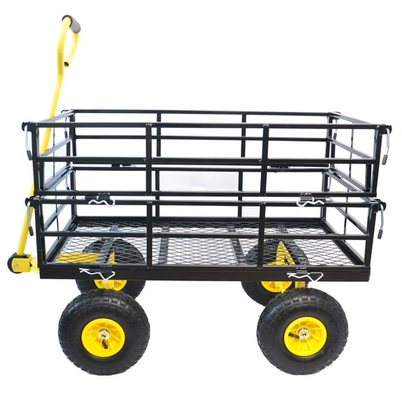 12.3-cu ft Steel Folding Yard Cart