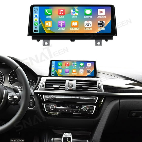 12.3 inch Carplay Screen/Radio/Multimedia Player for BMW 3/4 Series F30/F31/F32/F34/ F36 2013-2019 Universal Car Navigation/GPS Upgrade Headunit Android Display 1080P Touch Screen Replace System