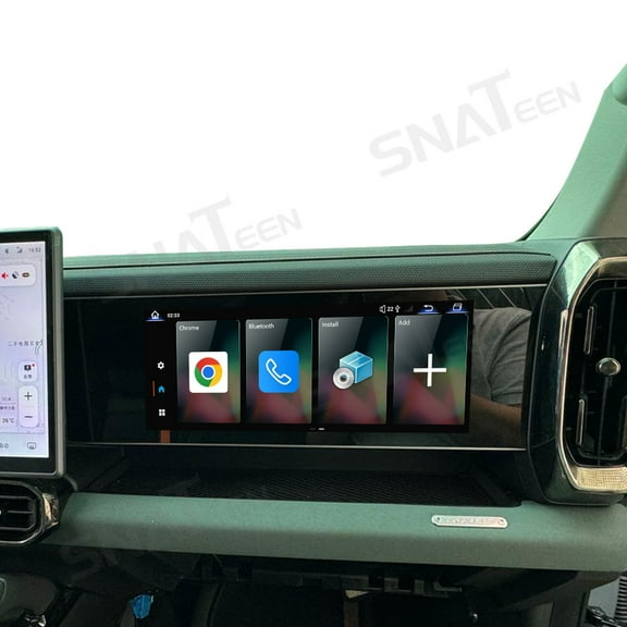 12.3 inch Carplay Screen/Radio/Multimedia Player for Jetour Traveler/Shanhai T2 Universal Car Navigation/GPS Upgrade Headunit Android Display HD Co-pilot Entertainment Screen Replace Accessories