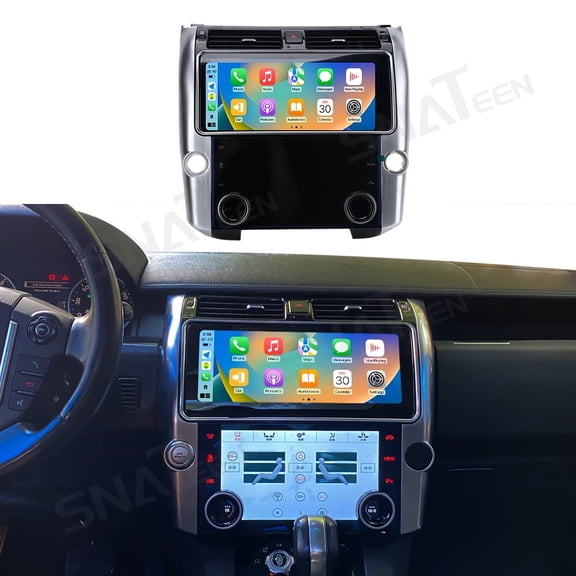 12.3+10.0 inch Carplay Screen/Radio/Multimedia Player for Land Rover Discovery 4 2010-2016 Universal Car Navigation/GPS Upgrade Headunit Android Display Touch Screen 2G+32GB Video Device