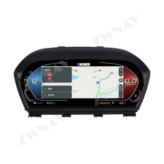12.3 inch Digital Dash Instrument Cluster for BMW 3 Series E90 E91 E92 E93 2005-2012, LCD Digital Panel Speedometer car Dashboard Replacement Digital Gauge Cluster