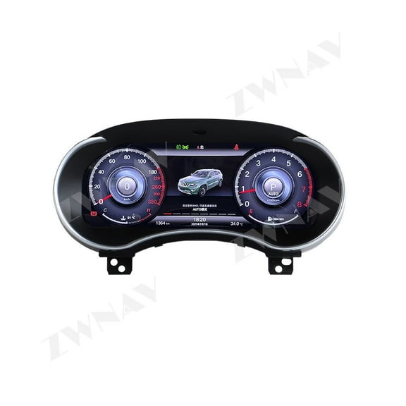 12.3 inch Original Digital LCD Dashboard For Jeep Grand Cherokee WK2 2014-2020 3D model Cluster instrument Cockpit speedometer