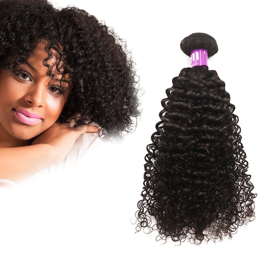 12-30 1 Bundle Deal Tight Curls Peruvian Virgin Kinky Jerry Curly Human Hair Weave Weft Extensions 8A